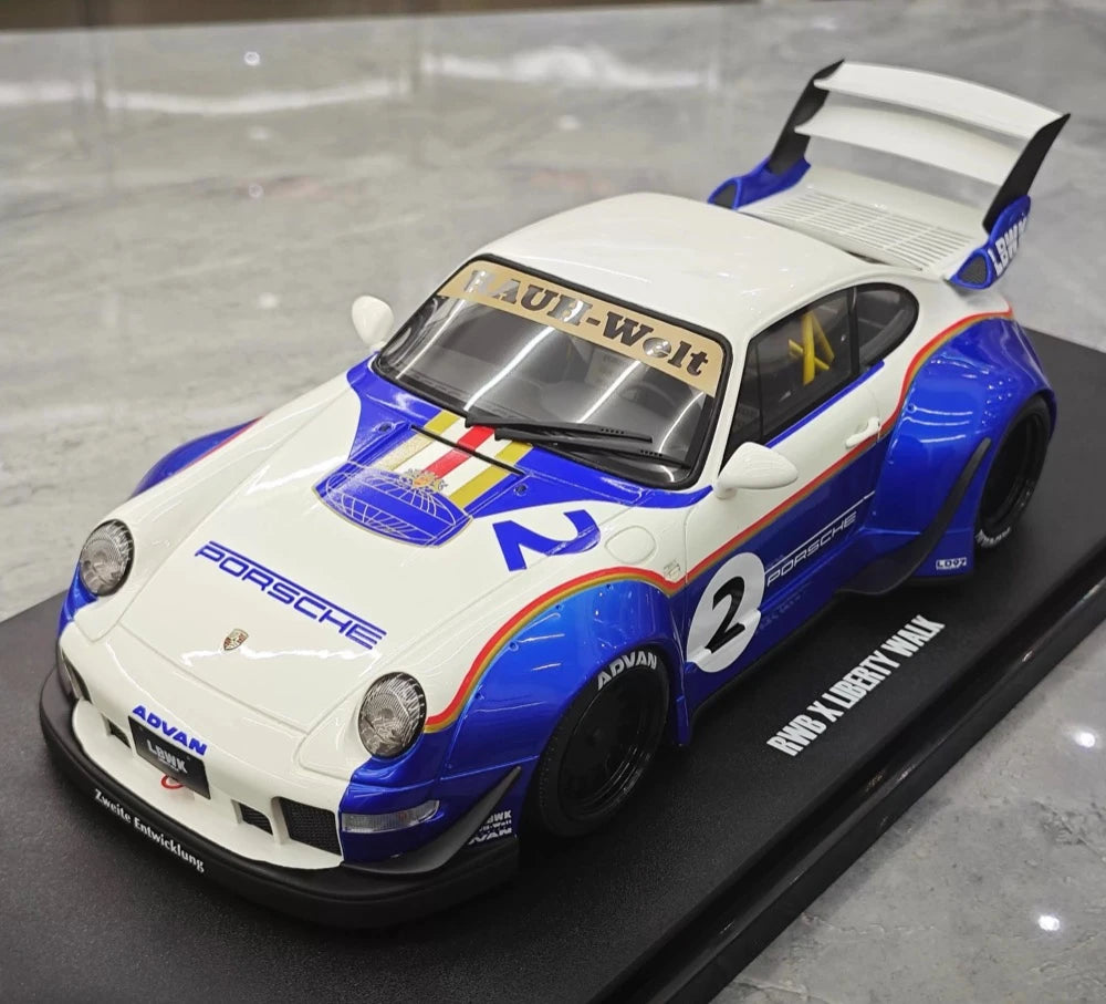 [GT Spirit] 1:18 Porsche 2023 911 RWB × Liberty Walk voiture miniature Resin
