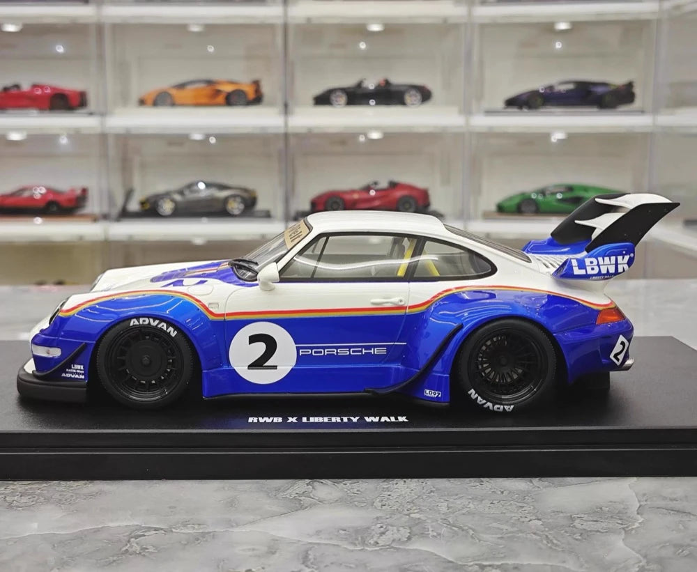 [GT Spirit] 1:18 Porsche 2023 911 RWB × Liberty Walk Model Car Resin