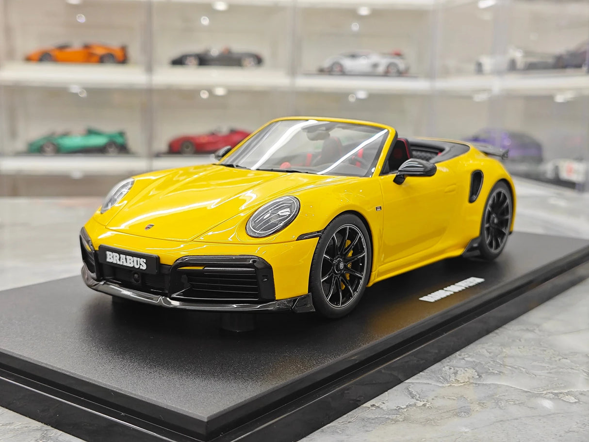 GT Spirit Porsche 2023 Brabus 900 Geel 1:18 – Verzamelbare resin modelresin resin
