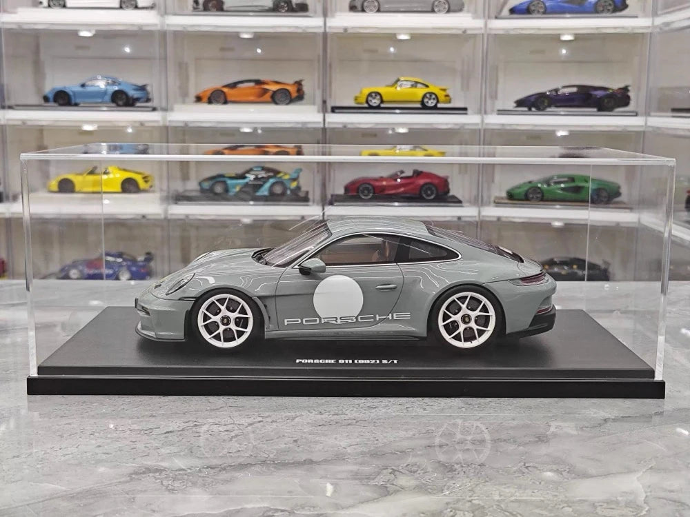 [GT Spirit] 1:18 Porsche 2024 911 992 S/T Gray Model Car Resin
