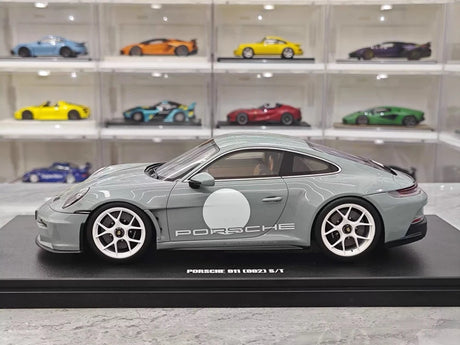 [GT Spirit] 1:18 Porsche 2024 911 992 S/T Gray Model Car Resin