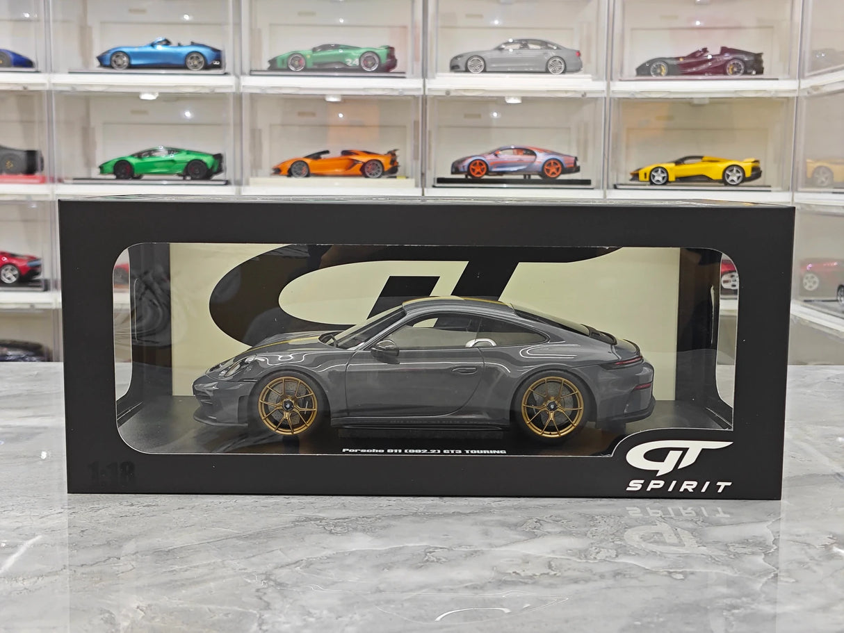 GT Spirit Porsche 2025 911 992.2 GT3 Touring Slate Grey Neo 1:18 – Verzamelbare resin modelresin resin