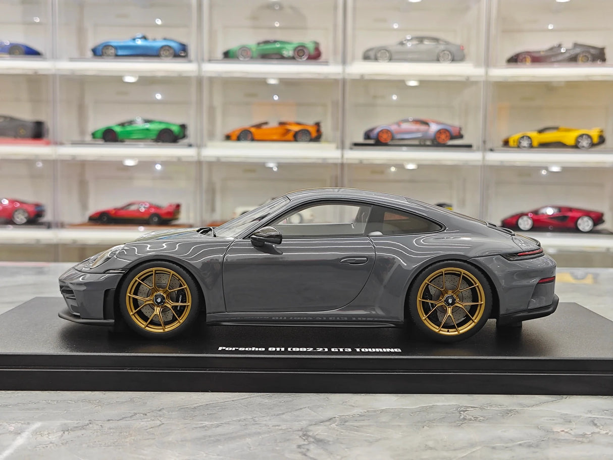 GT Spirit Porsche 2025 911 992.2 GT3 Touring Slate Grey Neo 1:18 – Verzamelbare resin modelresin resin