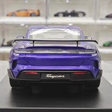 [GT Spirit] 1:18 Porsche 2025 Taycan Turbo GT viola modellino di auto resina