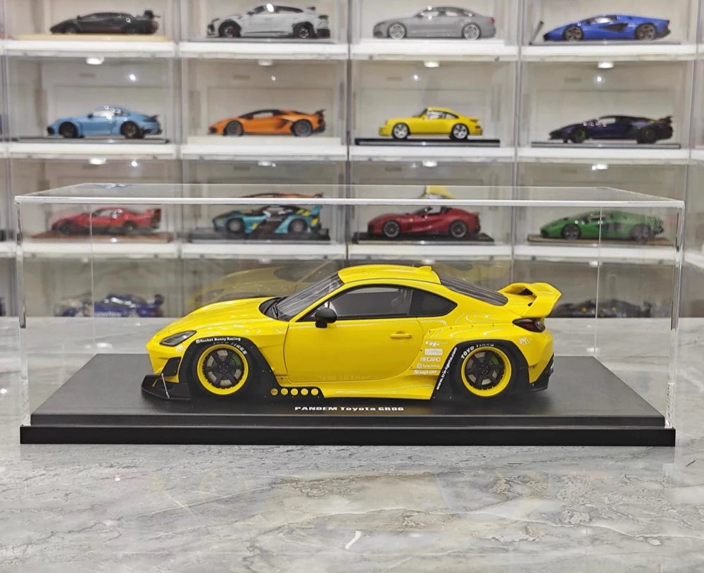 [GT Spirit] 1:18 Toyota 2022 GR86 Rocket Bunny Yellow Model Car Resin