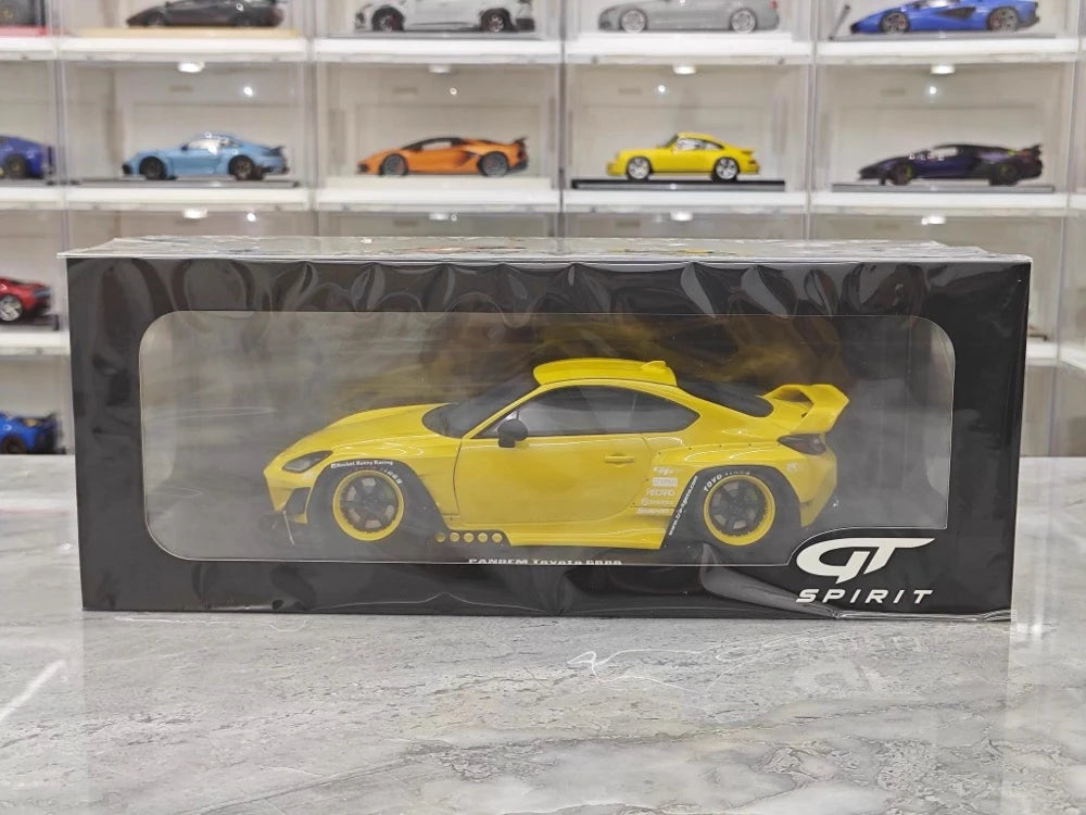[GT Spirit] 1:18 Toyota 2022 GR86 Rocket Bunny Yellow Model Car Resin