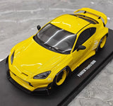 [GT Spirit] 1:18 Toyota 2022 GR86 Rocket Bunny Yellow Model Car Resin