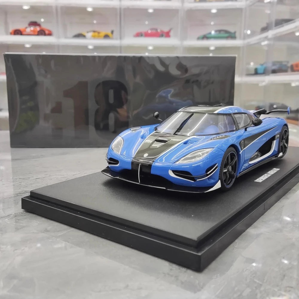[GT Spirit] 1:18 Koenigsegg 2016 Agera RS Blue Model Car Resin
