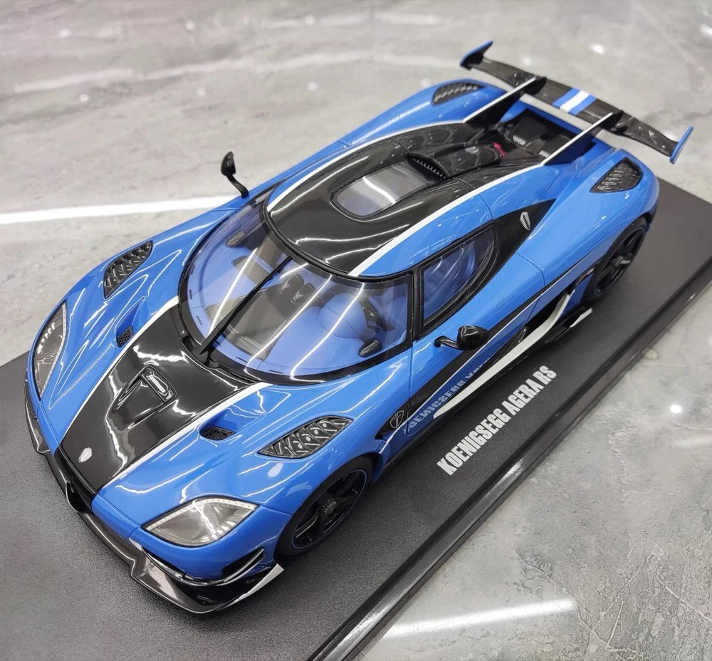 [GT Spirit] 1:18 Koenigsegg 2016 Agera RS Blue Model Car Resin