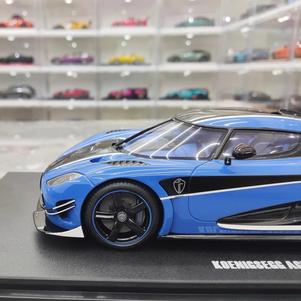 [GT Spirit] 1:18 Koenigsegg 2016 Agera RS Blue Model Car Resin