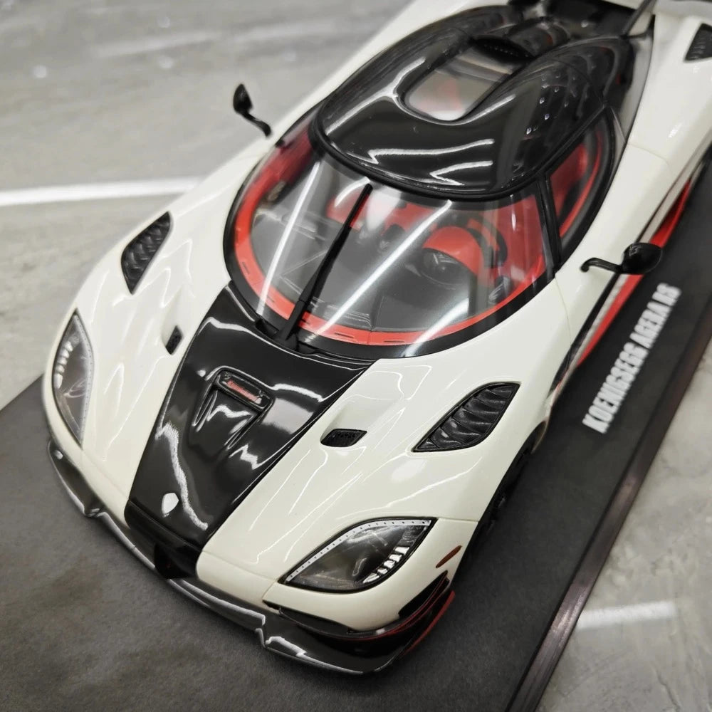 [GT Spirit] 1:18 Koenigsegg 2016 Agera RS bianco modellino di auto resina