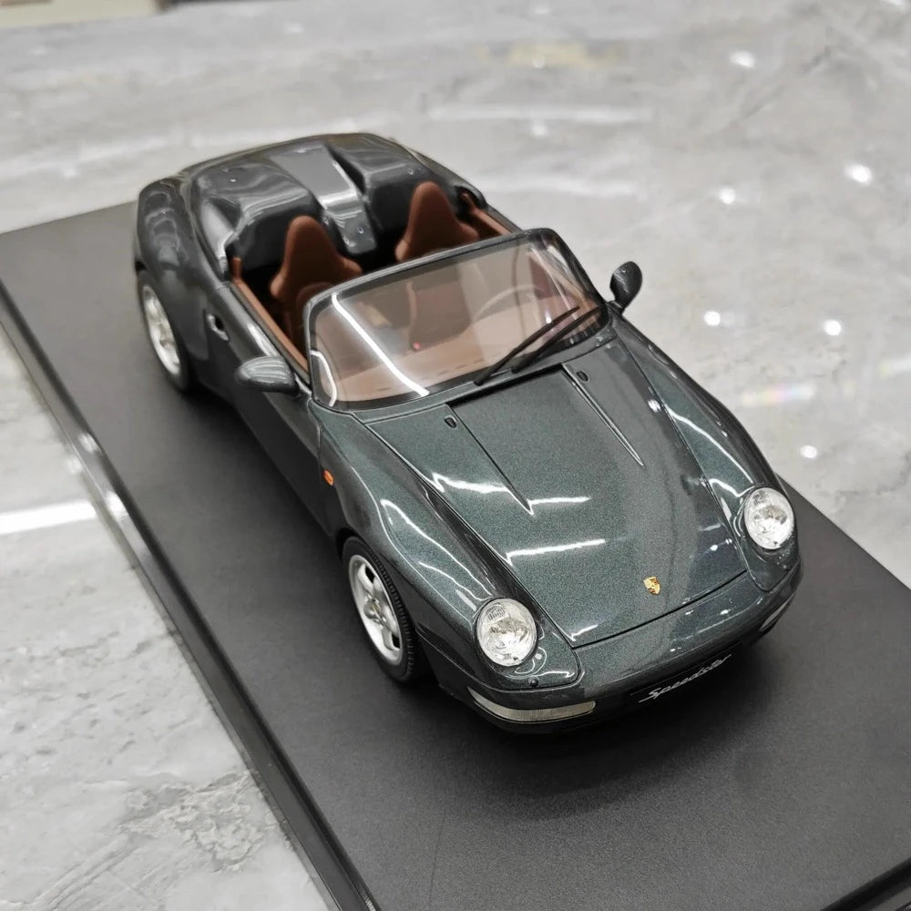 [GT Spirit] 1:18 Porsche 1995 993 Speedster Gray Model Car Resin