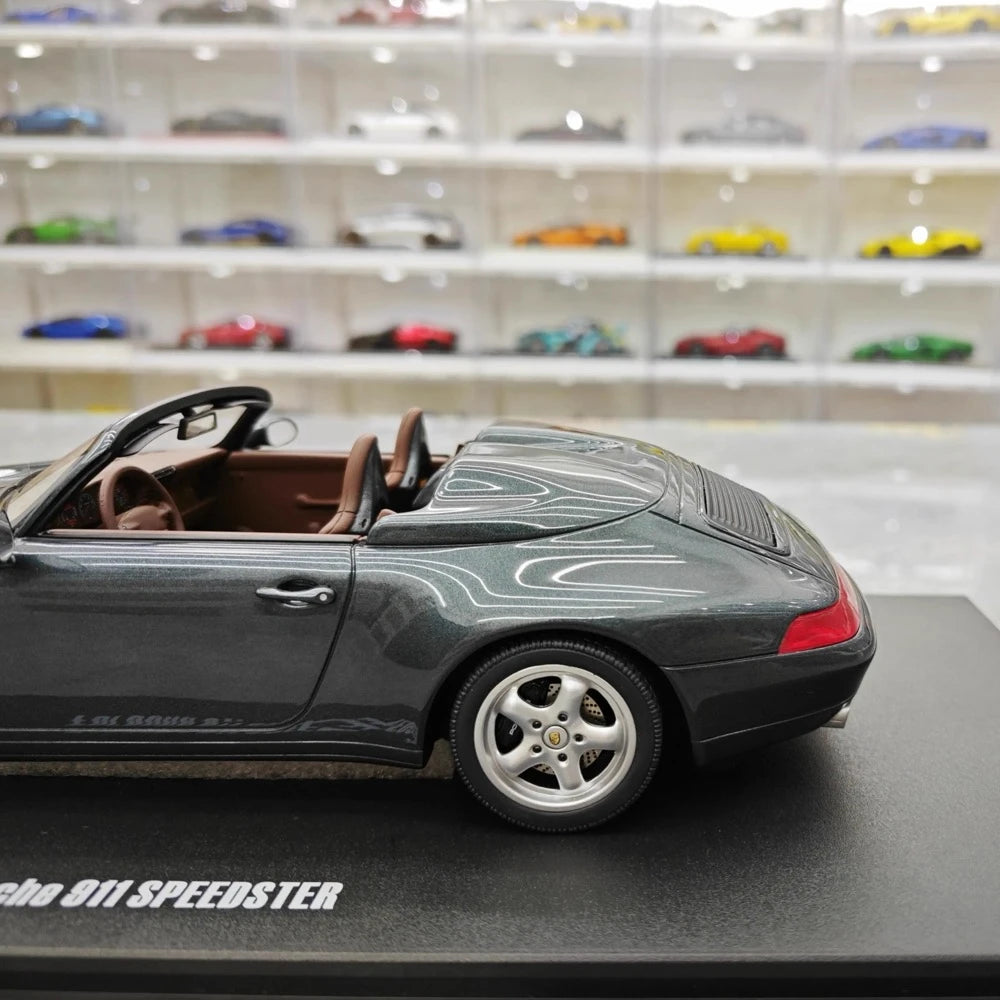 [GT Spirit] 1:18 Porsche 1995 993 Speedster Gray Model Car Resin