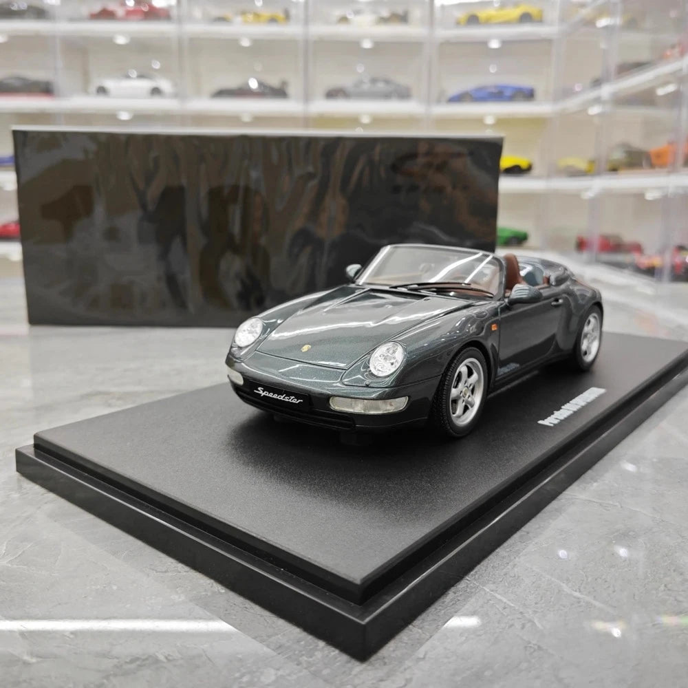 [GT Spirit] 1:18 Porsche 1995 993 Speedster Gray Model Car Resin