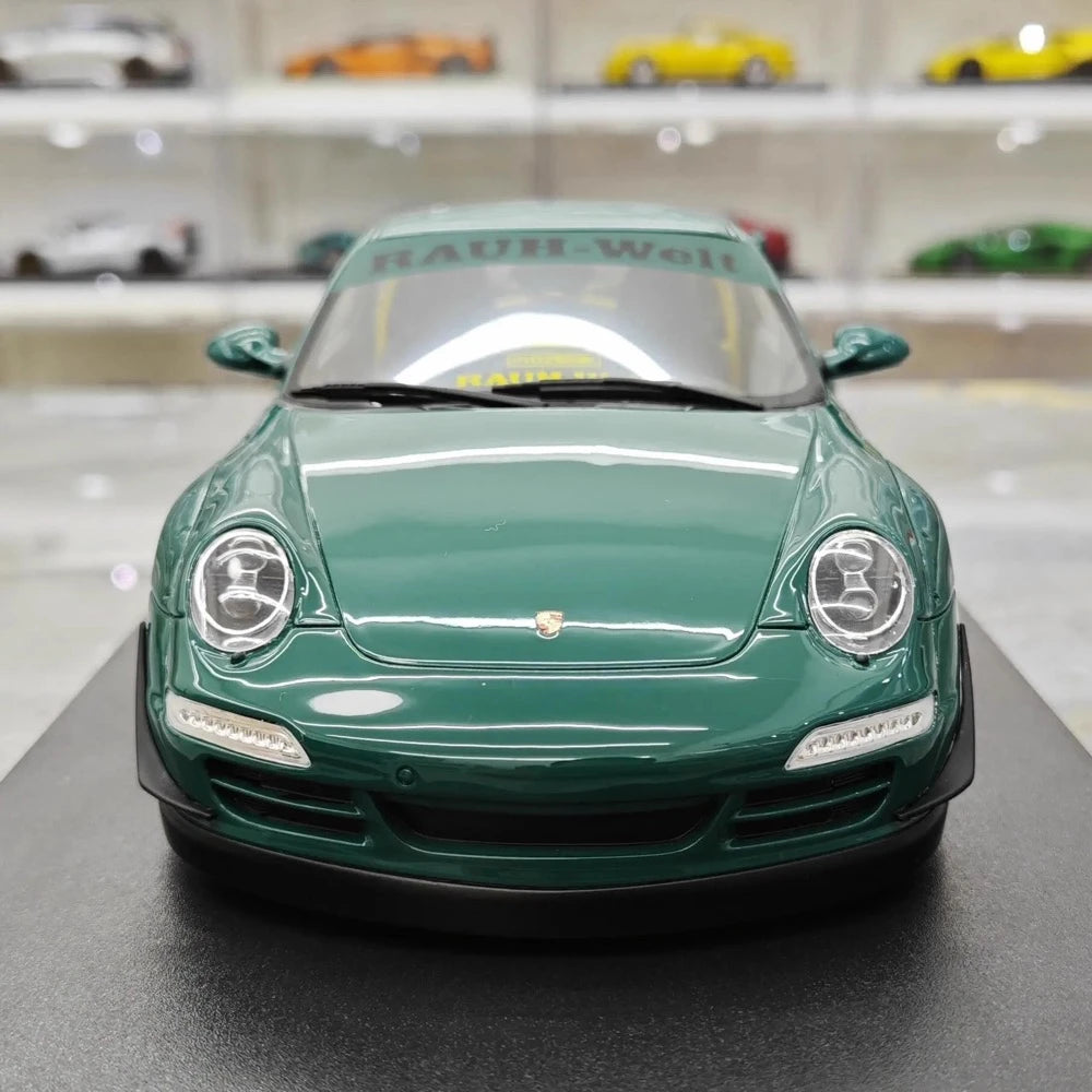[GT Spirit] 1:18 Porsche 2005 997 RWB Syunkashuto グリーン モデルカー レジン