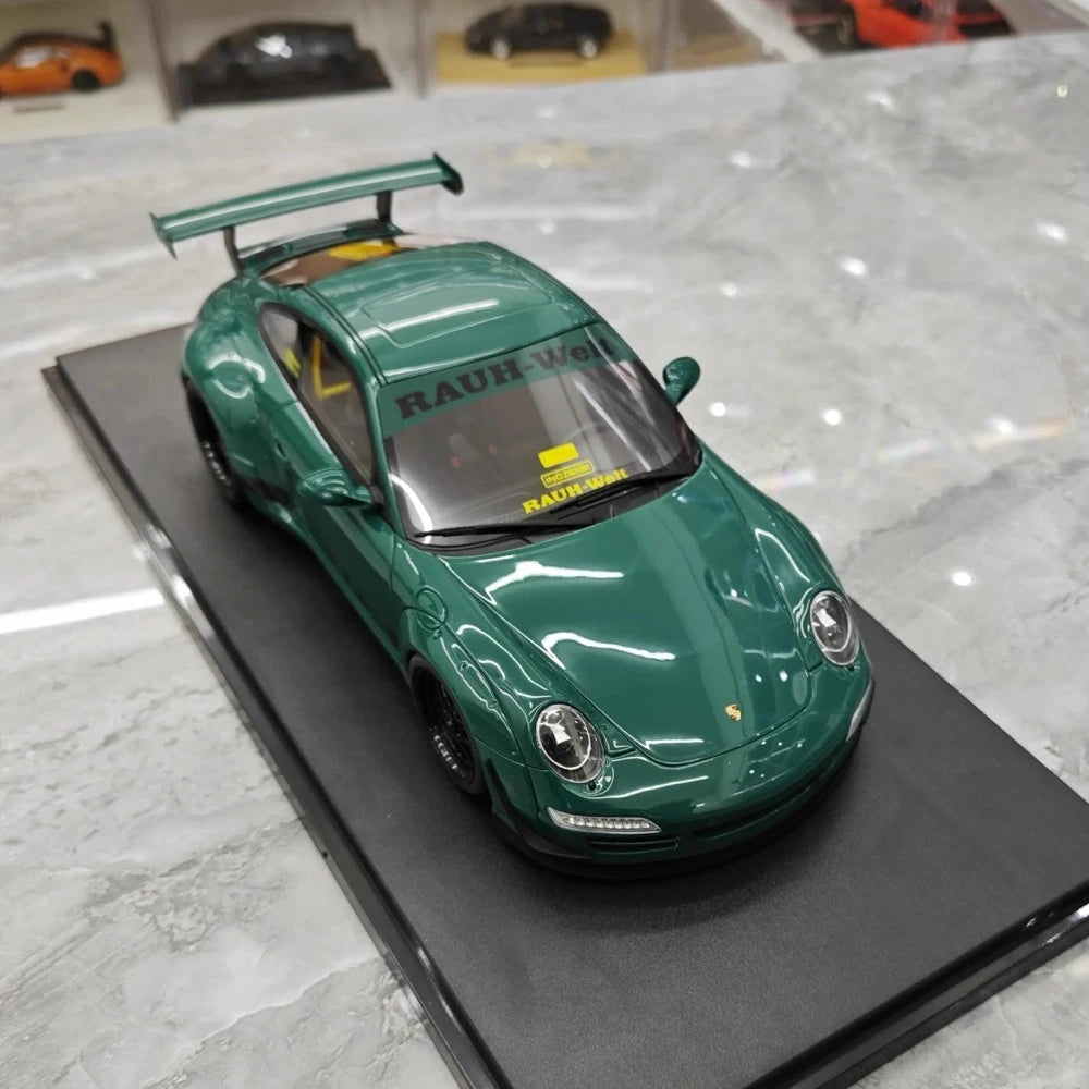[GT Spirit] 1:18 Porsche 2005 997 RWB Syunkashuto Green Model Car Resin