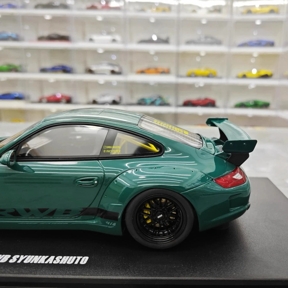 [GT Spirit] 1:18 Porsche 2005 997 RWB Syunkashuto Green Model Car Resin