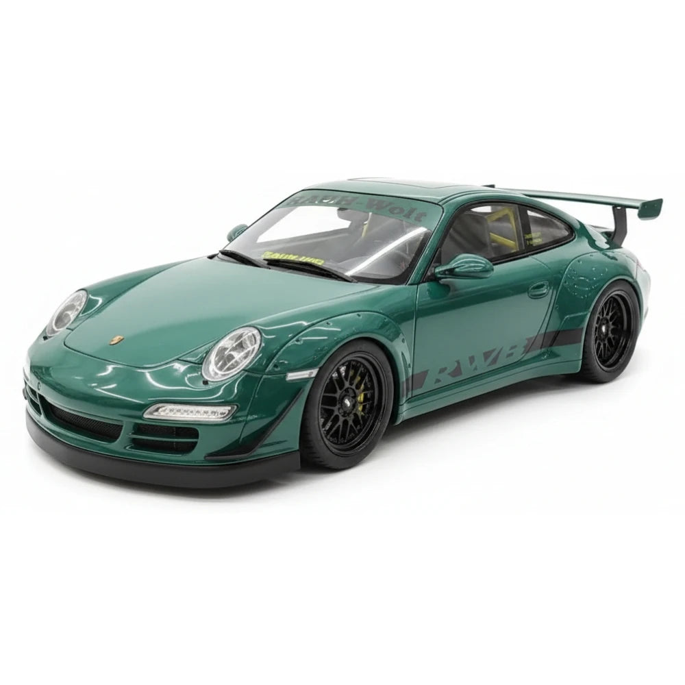 [GT Spirit] 1:18 Porsche 2005 997 RWB Syunkashuto グリーン モデルカー レジン
