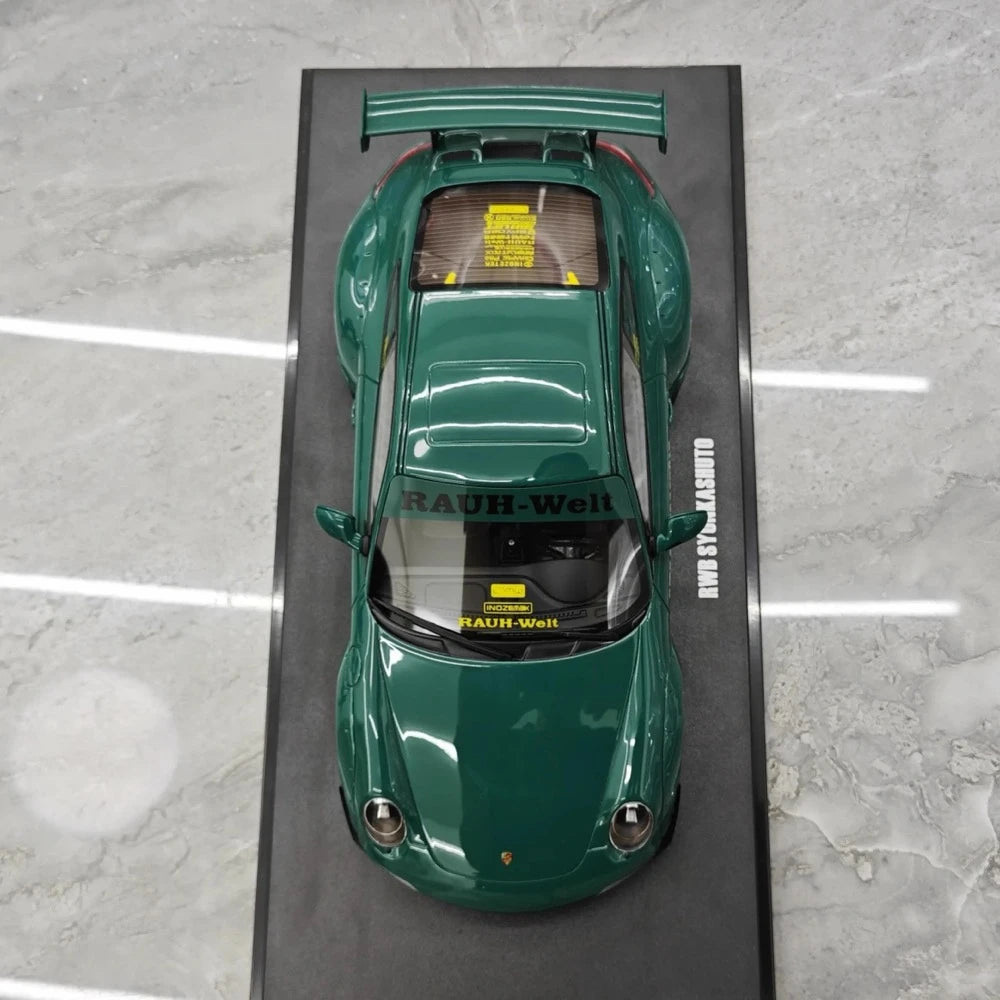 [GT Spirit] 1:18 Porsche 2005 997 RWB Syunkashuto グリーン モデルカー レジン
