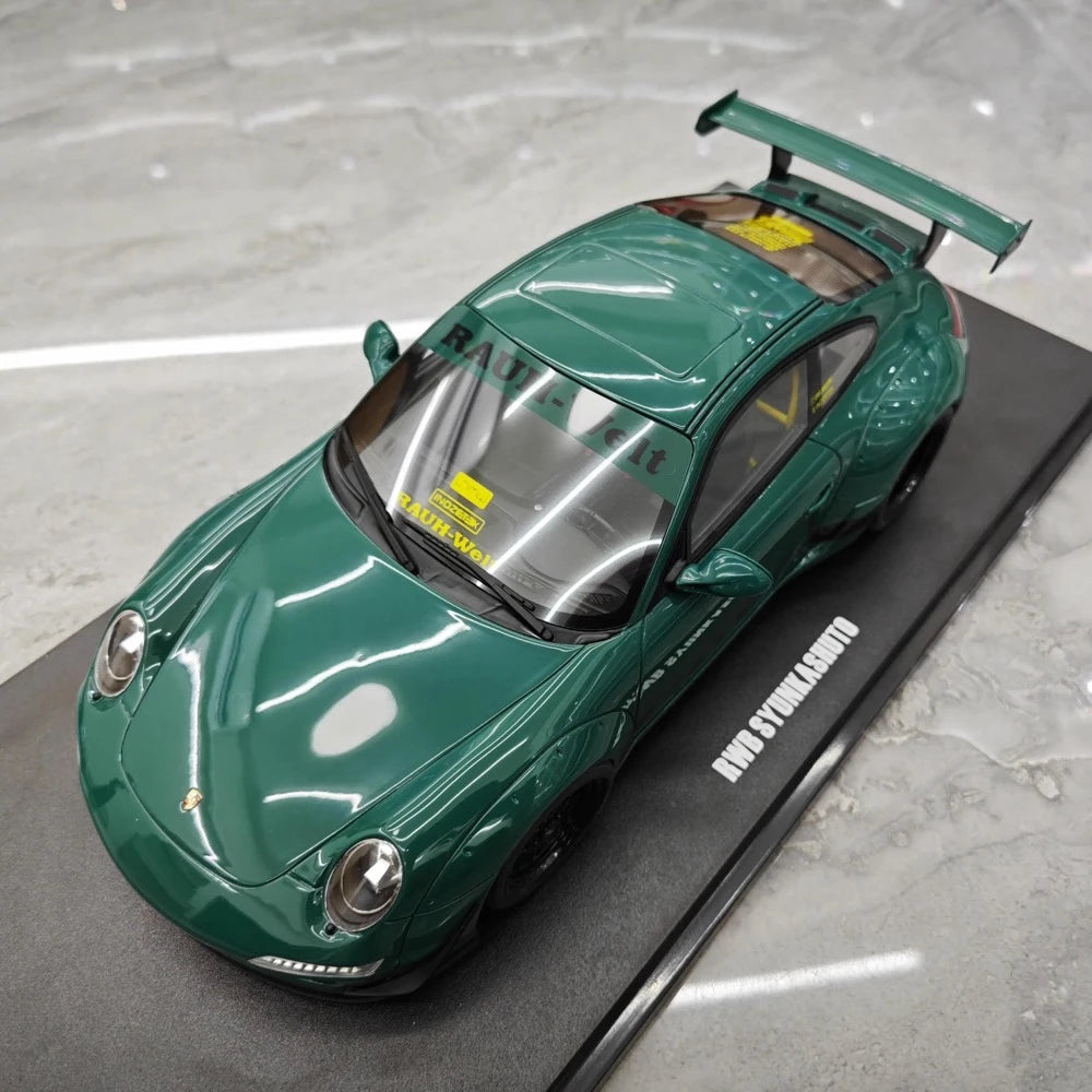 [GT Spirit] 1:18 Porsche 2005 997 RWB Syunkashuto グリーン モデルカー レジン