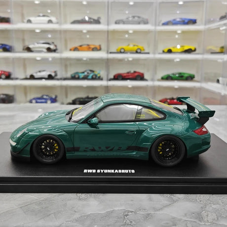 [GT Spirit] 1:18 Porsche 2005 997 RWB Syunkashuto Green Model Car Resin