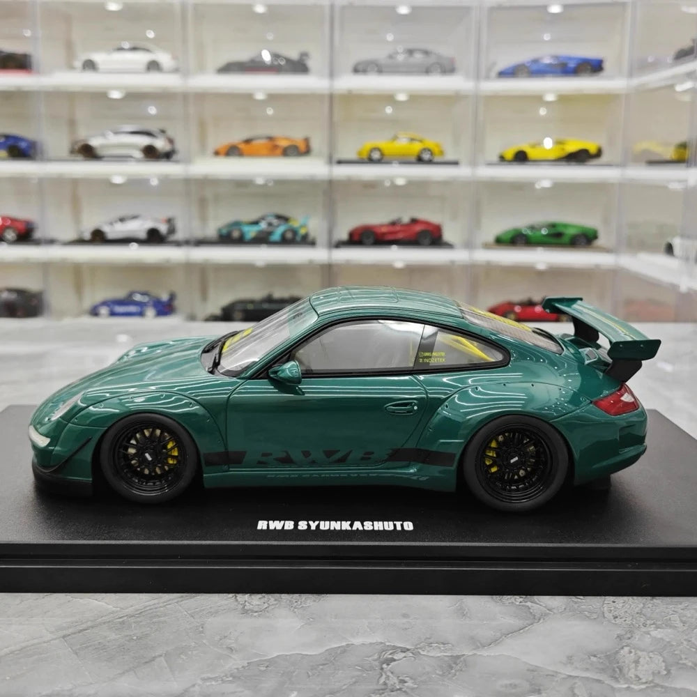 [GT Spirit] 1:18 Porsche 2005 997 RWB Syunkashuto Green Model Car Resin
