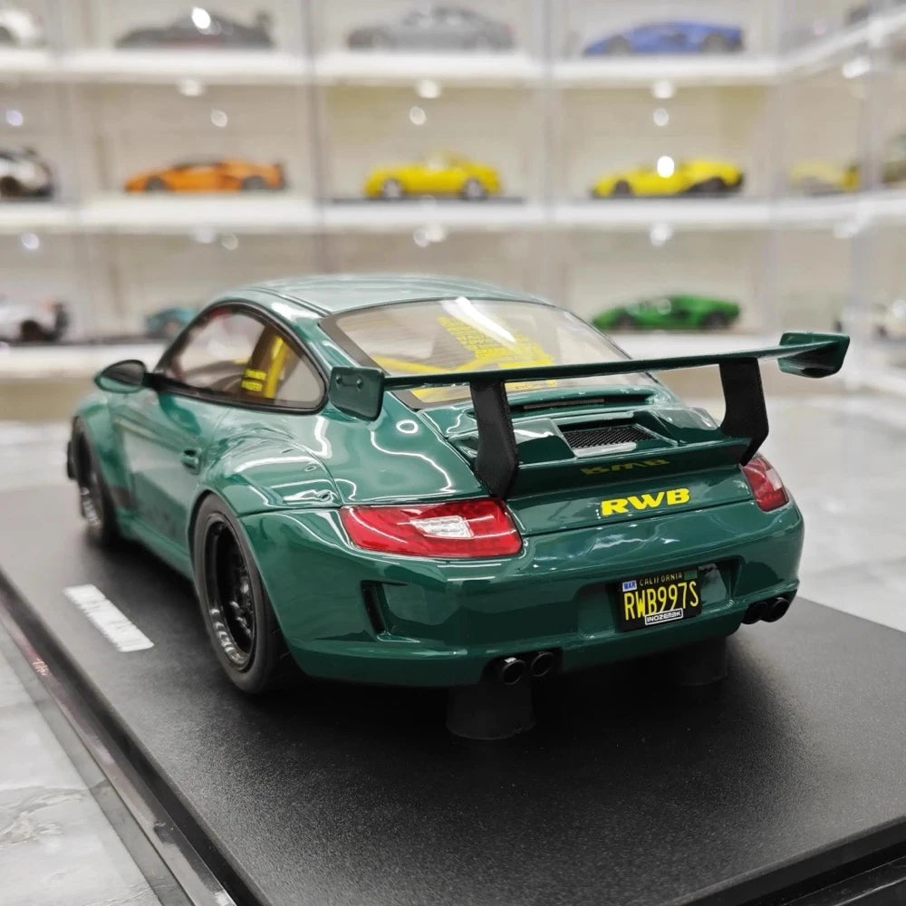[GT Spirit] 1:18 Porsche 2005 997 RWB Syunkashuto Green Model Car Resin
