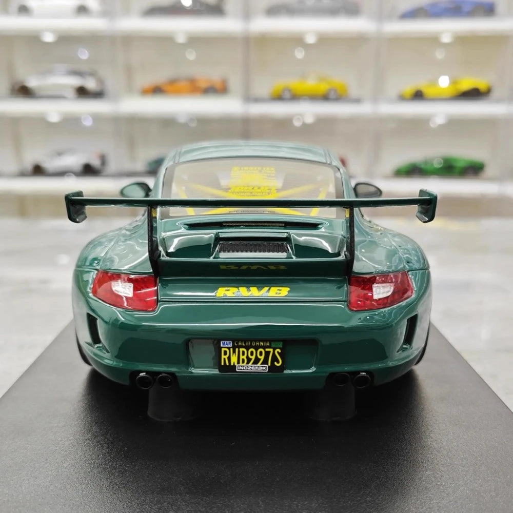 [GT Spirit] 1:18 Porsche 2005 997 RWB Syunkashuto Green Model Car Resin