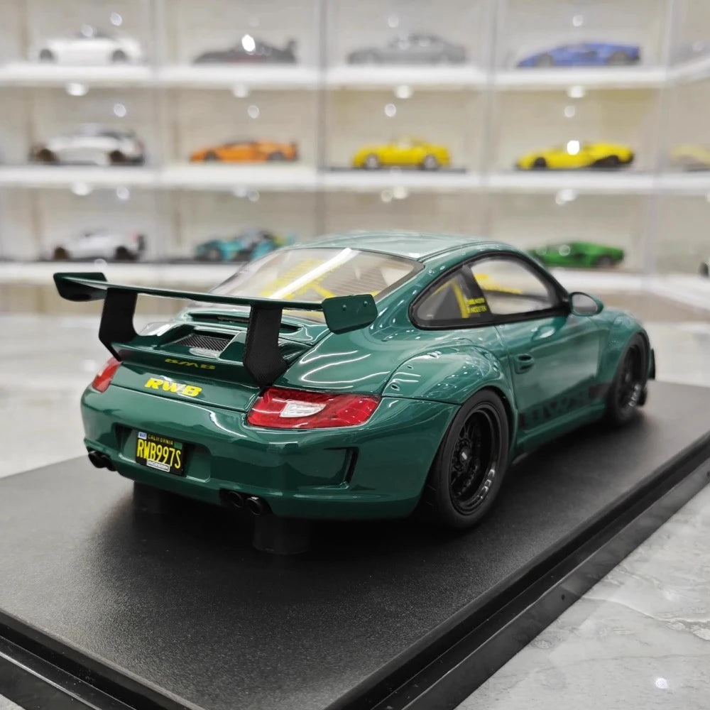 [GT Spirit] 1:18 Porsche 2005 997 RWB Syunkashuto Green Model Car Resin