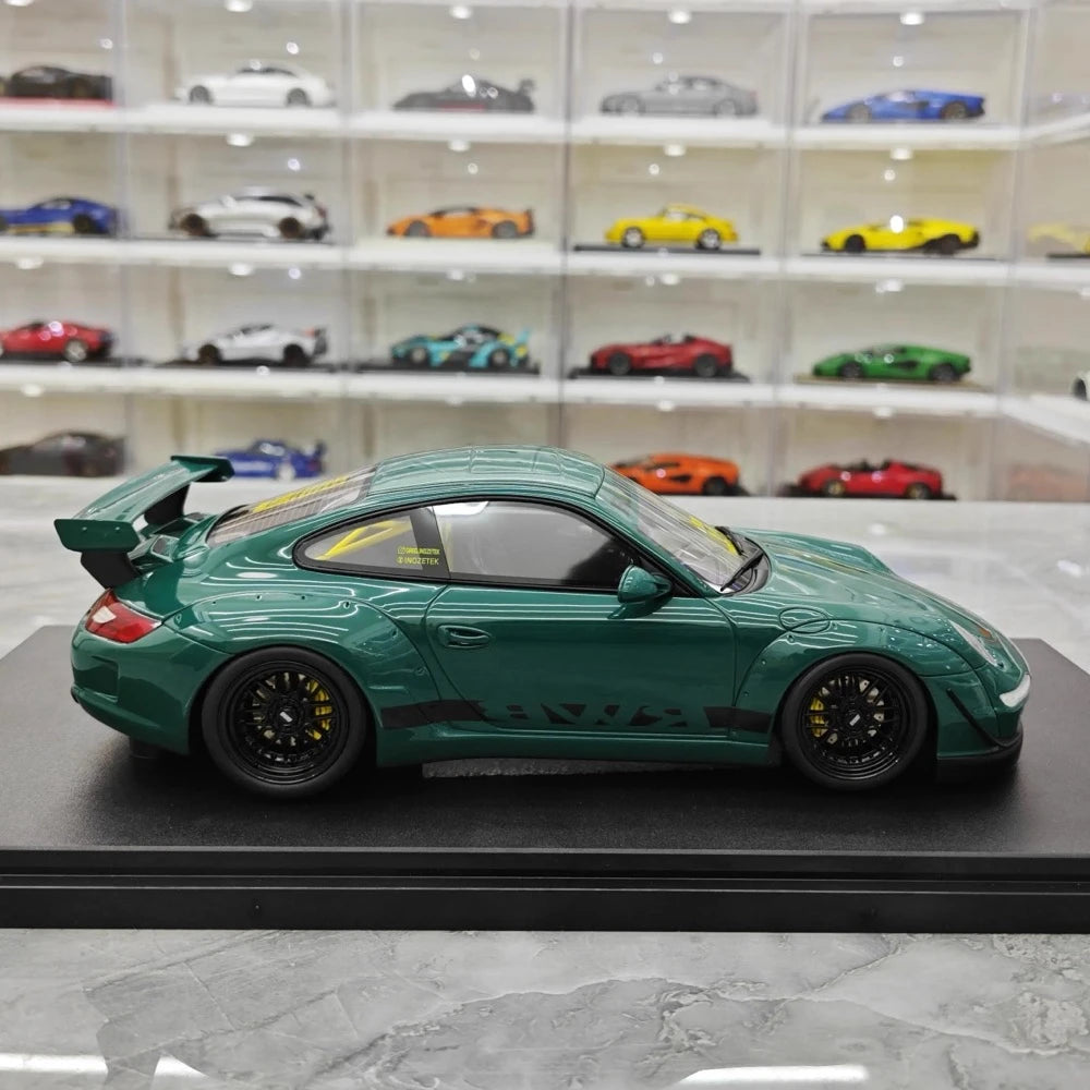[GT Spirit] 1:18 Porsche 2005 997 RWB Syunkashuto グリーン モデルカー レジン