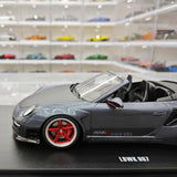 [GT Spirit] 1:18 Porsche 2016 911 LBWK 997 Cabriolet Gray Model Car Resin