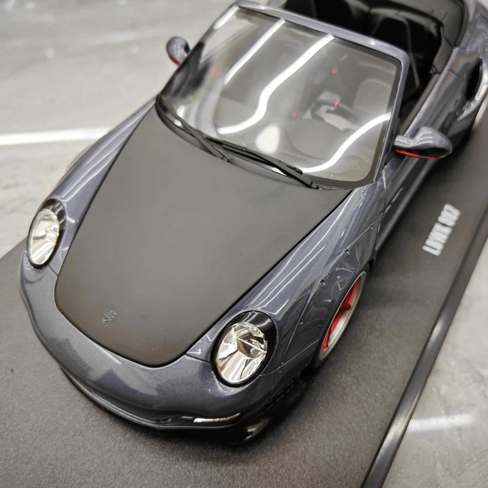 [GT Spirit] 1:18 Porsche 2016 911 LBWK 997 Cabriolet Gray Model Car Resin