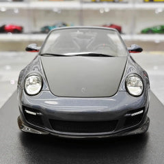 [GT Spirit] 1:18 Porsche 2016 911 LBWK 997 Cabriolet Gray Model Car Resin