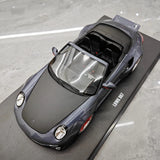 [GT Spirit] 1:18 Porsche 2016 911 LBWK 997 Cabriolet Gray Model Car Resin