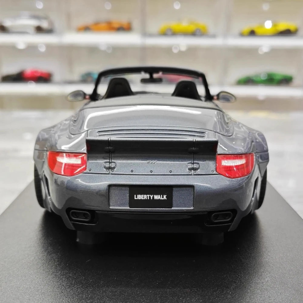 [GT Spirit] 1:18 Porsche 2016 911 LBWK 997 Cabriolet Gray Model Car Resin