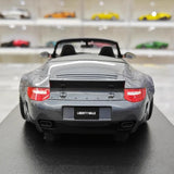 [GT Spirit] 1:18 Porsche 2016 911 LBWK 997 Cabriolet Gray Model Car Resin
