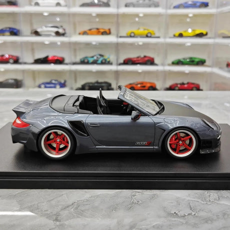 [GT Spirit] 1:18 Porsche 2016 911 LBWK 997 Cabriolet gris voiture miniature Resin
