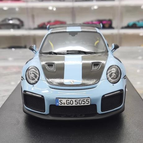 [GT Spirit] 1:18 Porsche 2018 911.2 GT2 RS Cyan voiture miniature Resin