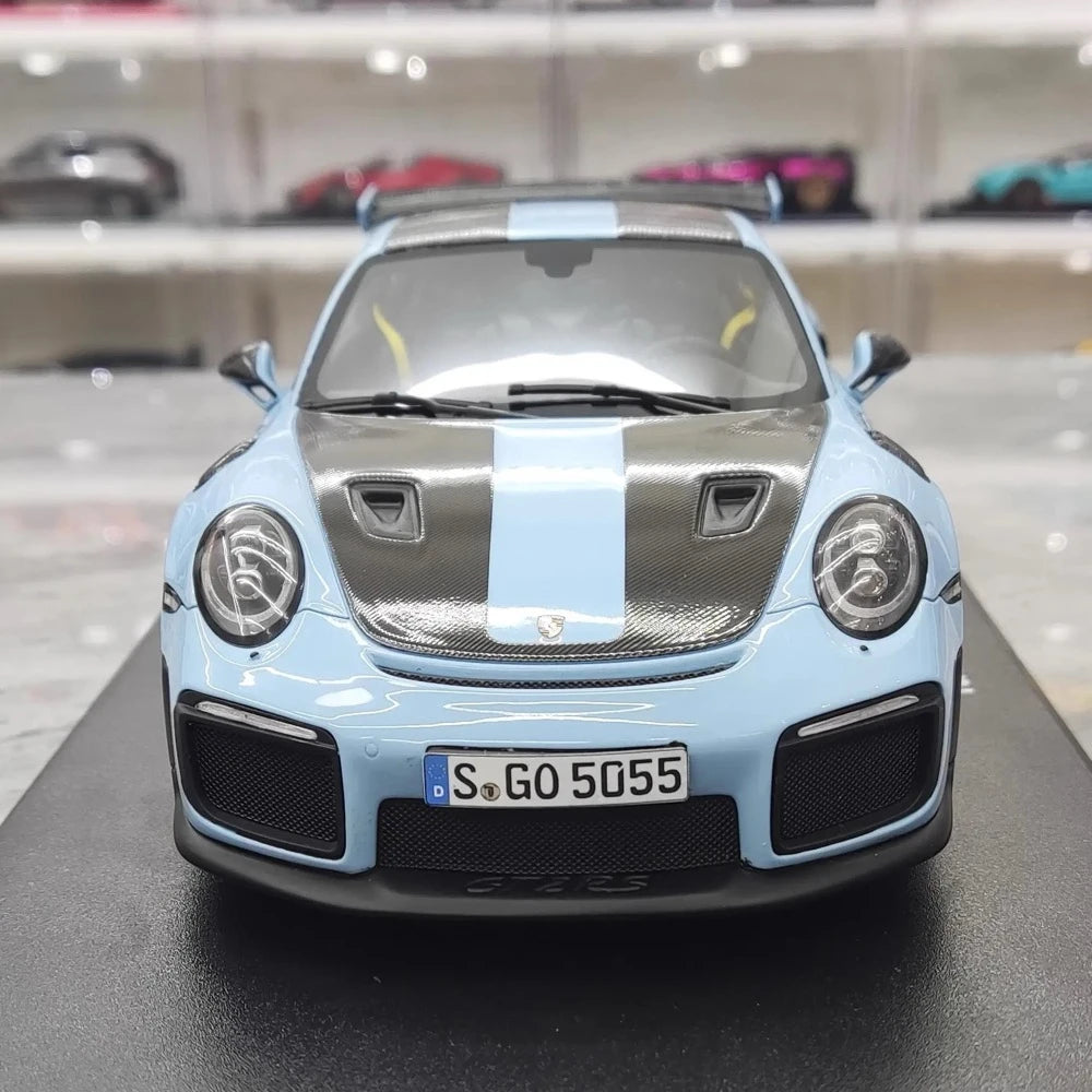 [GT Spirit] 1:18 Porsche 2018 911.2 GT2 RS Cyan Model Car Resin