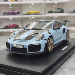 [GT Spirit] 1:18 Porsche 2018 911.2 GT2 RS Cyan Model Car Resin
