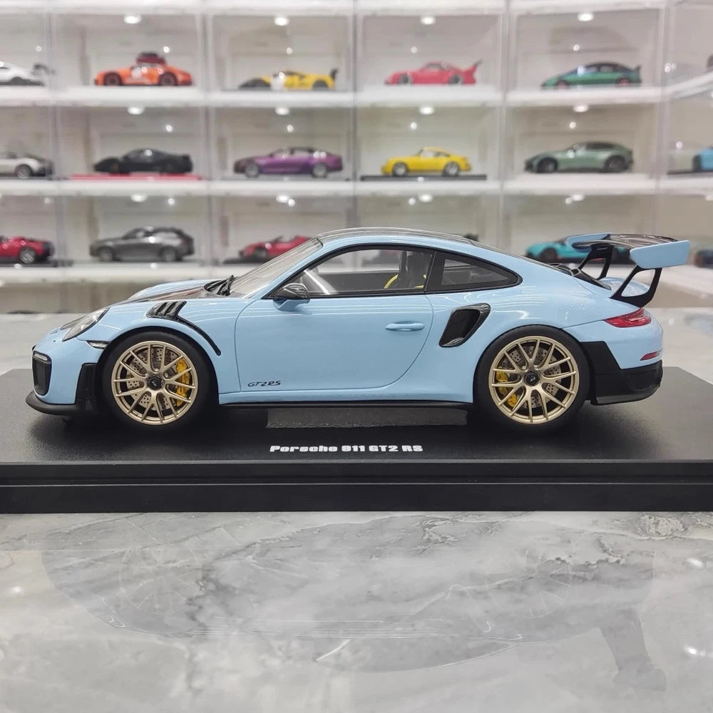 [GT Spirit] 1:18 Porsche 2018 911.2 GT2 RS Cyan モデルカー レジン