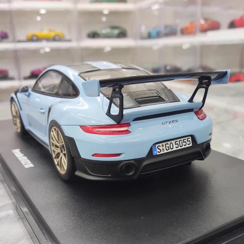 [GT Spirit] 1:18 Porsche 2018 911.2 GT2 RS Cyan モデルカー レジン