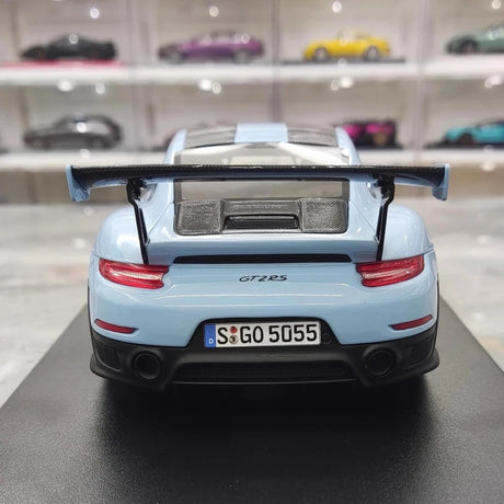 [GT Spirit] 1:18 Porsche 2018 911.2 GT2 RS Cyan voiture miniature Resin