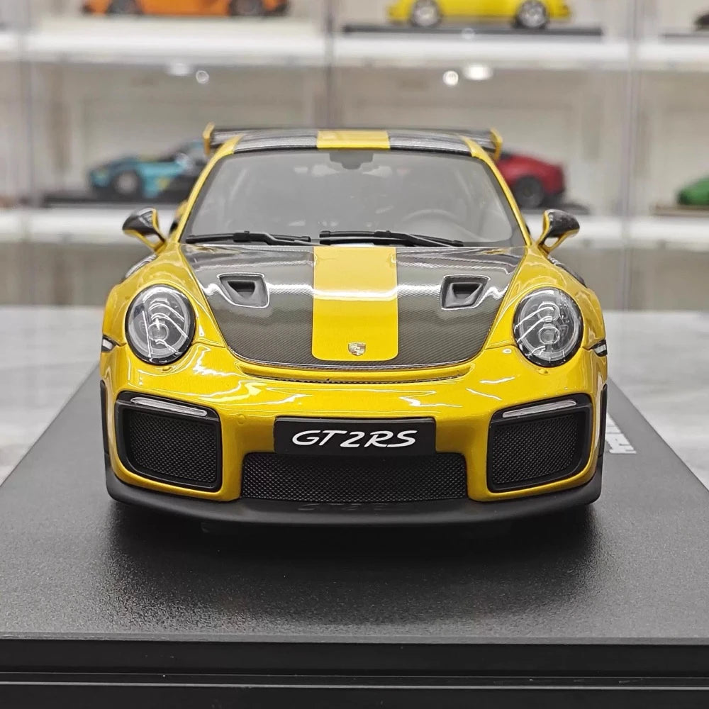 [GT Spirit] 1:18 Porsche 2018 911.2 GT2 RS Yellow Model Car Resin