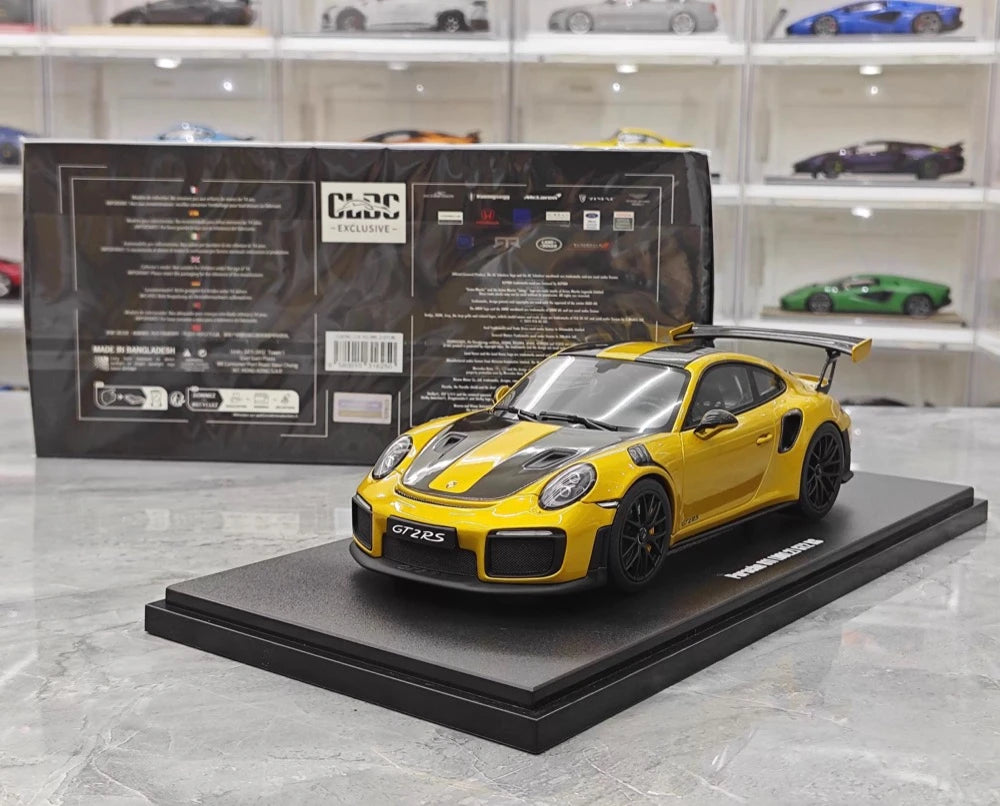[GT Spirit] 1:18 Porsche 2018 911.2 GT2 RS Yellow Model Car Resin