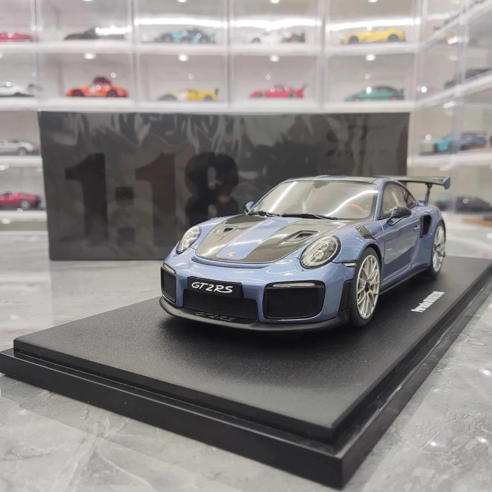[GT Spirit] 1:18 Porsche 2018 911.2 GT2 RS Blue Model Car Resin