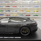 [GT Spirit] 1:18 Porsche 2018 Panamera Sport Turismo Turbo S Black Model Car Resin