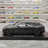 [GT Spirit] 1:18 Porsche 2018 Panamera Sport Turismo Turbo S Black Model Car Resin