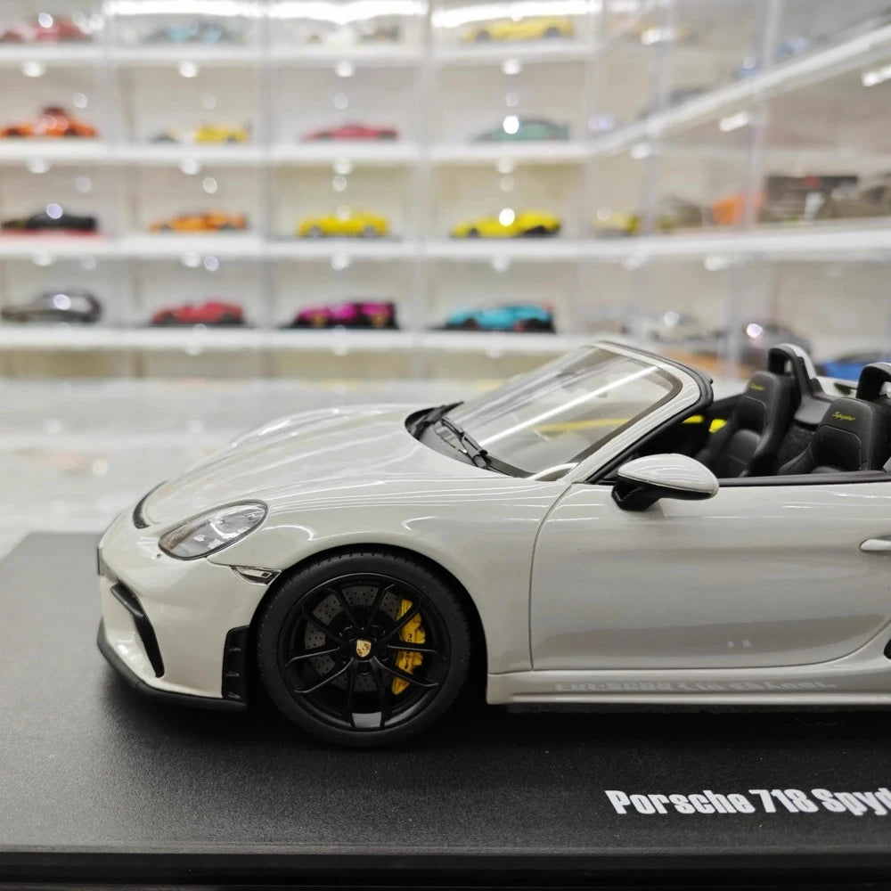 [GT Spirit] 1:18 Porsche 2020 718 Spyder Gray Model Car Resin