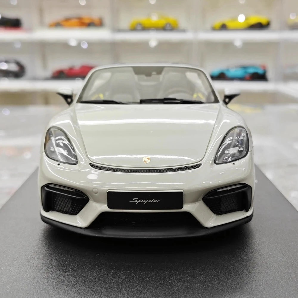 [GT Spirit] 1:18 Porsche 2020 718 Spyder Gray Model Car Resin